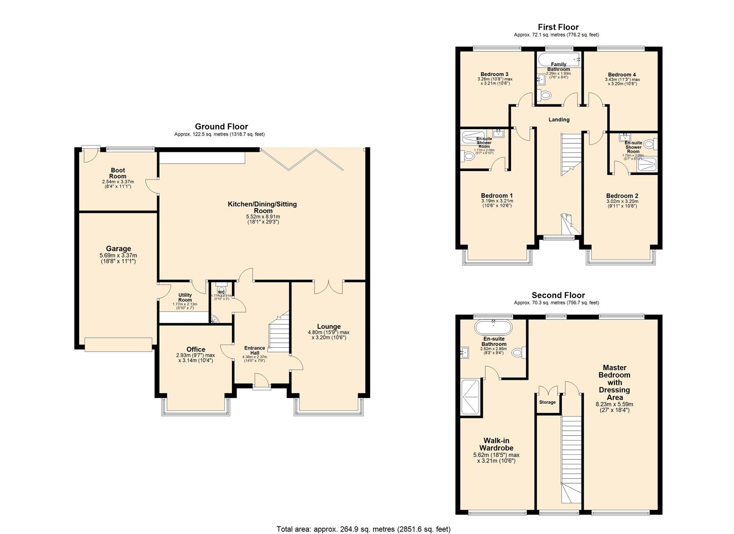 Floorplans For Green Meadow View, Woodhouses, Failsworth